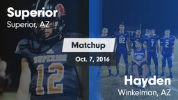 Matchup: Superior vs. Hayden  2016