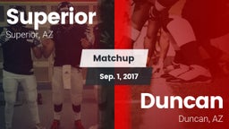 Matchup: Superior vs. Duncan  2017