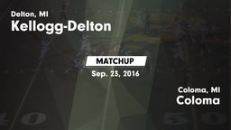Matchup: Delton vs. Coloma  2016