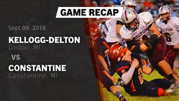 Recap: Kellogg-Delton  vs. Constantine  2016