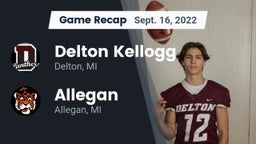 Recap: Delton Kellogg  vs. Allegan  2022