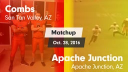 Matchup: Combs vs. Apache Junction  2016