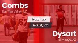 Matchup: Combs vs. Dysart  2017