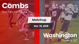 Matchup: Combs vs. Washington  2018