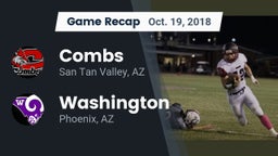 Recap: Combs  vs. Washington  2018