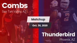 Matchup: Combs vs. Thunderbird  2020