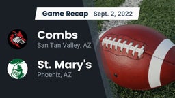 Recap: Combs  vs. St. Mary's  2022