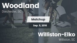 Matchup: Woodland vs. Williston-Elko  2016