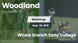 Matchup: Woodland vs. Whale Branch Early College  2018
