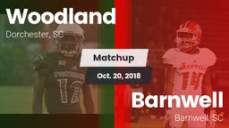 Matchup: Woodland vs. Barnwell  2018