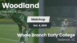 Matchup: Woodland vs. Whale Branch Early College  2019