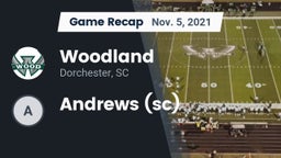 Recap: Woodland  vs. Andrews  (sc) 2021