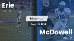 Matchup: Erie  vs. McDowell  2018