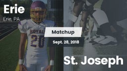 Matchup: Erie  vs. St. Joseph 2018