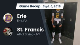Recap: Erie  vs. St. Francis  2019