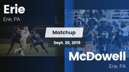 Matchup: Erie  vs. McDowell  2019