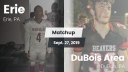 Matchup: Erie  vs. DuBois Area  2019
