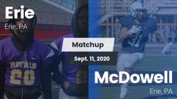 Matchup: Erie  vs. McDowell  2020