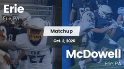 Matchup: Erie  vs. McDowell  2020