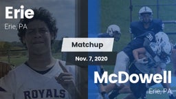 Matchup: Erie  vs. McDowell  2020