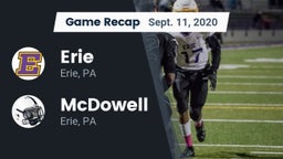 Recap: Erie  vs. McDowell  2020