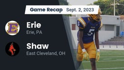 Recap: Erie  vs. Shaw  2023