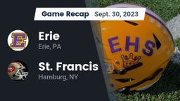 Recap: Erie  vs. St. Francis  2023