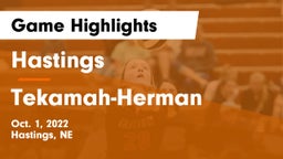 Hastings  vs Tekamah-Herman  Game Highlights - Oct. 1, 2022