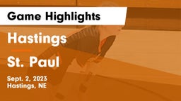 Hastings  vs St. Paul  Game Highlights - Sept. 2, 2023