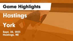Hastings  vs York  Game Highlights - Sept. 30, 2023