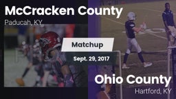 Matchup: McCracken vs. Ohio County  2017
