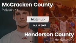 Matchup: McCracken vs. Henderson County  2017