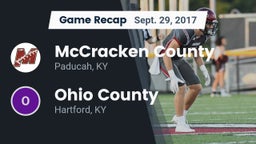 Recap: McCracken County  vs. Ohio County  2017
