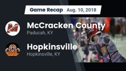 Recap: McCracken County  vs. Hopkinsville  2018