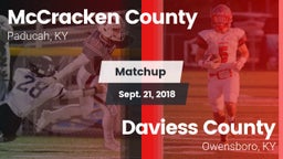 Matchup: McCracken vs. Daviess County  2018