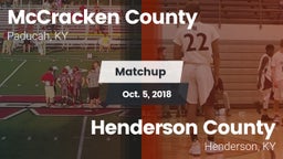 Matchup: McCracken vs. Henderson County  2018