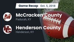 Recap: McCracken County  vs. Henderson County  2018