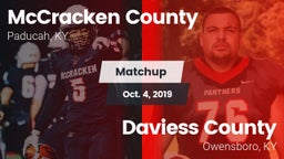 Matchup: McCracken vs. Daviess County  2019