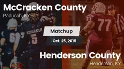 Matchup: McCracken vs. Henderson County  2019