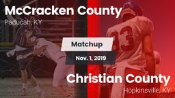 Matchup: McCracken vs. Christian County  2019