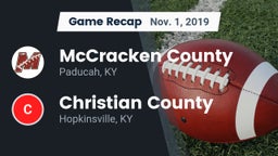 Recap: McCracken County  vs. Christian County  2019