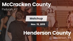 Matchup: McCracken vs. Henderson County  2019