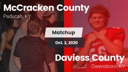 Matchup: McCracken vs. Daviess County  2020
