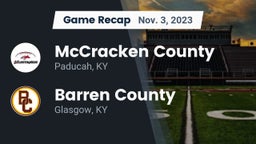 Recap: McCracken County  vs. Barren County  2023