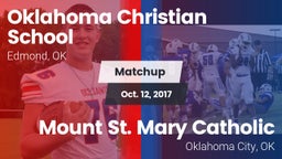 Matchup: Oklahoma Christian vs. Mount St. Mary Catholic  2017