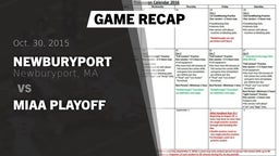 Recap: Newburyport  vs. MIAA Playoff 2015