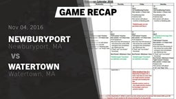 Recap: Newburyport  vs. Watertown  2016