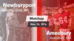 Matchup: Newburyport vs. Amesbury  2016