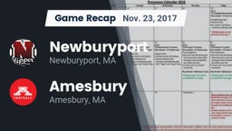 Recap: Newburyport  vs. Amesbury  2017