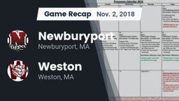 Recap: Newburyport  vs. Weston 2018
